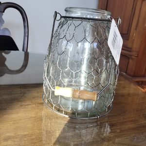 Farmhouse style glass vase